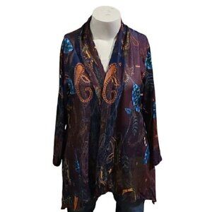 [E-Retro] 2 Pocket Open Cardigan - Size XL